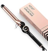 Curling Iron 1 Inch Barrel, Long Barrel Curling Wand for Hair, Ceramic Tourmaline Hair Curling Ir...