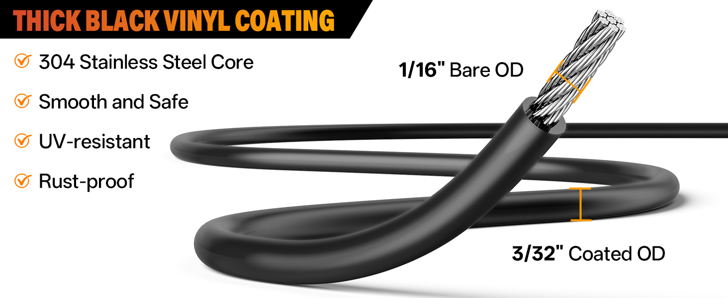 3/32 wire rope