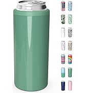 TILUCK Skinny Can Cooler for Slim Beer & Hard Seltzer, Stainless Steel, Doucle-Walled Stainless S...