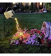 VOOKRY Solar Watering Can Lights, Outdoor Large Hanging Lantern Waterproof, Multicolor Retro Meta...