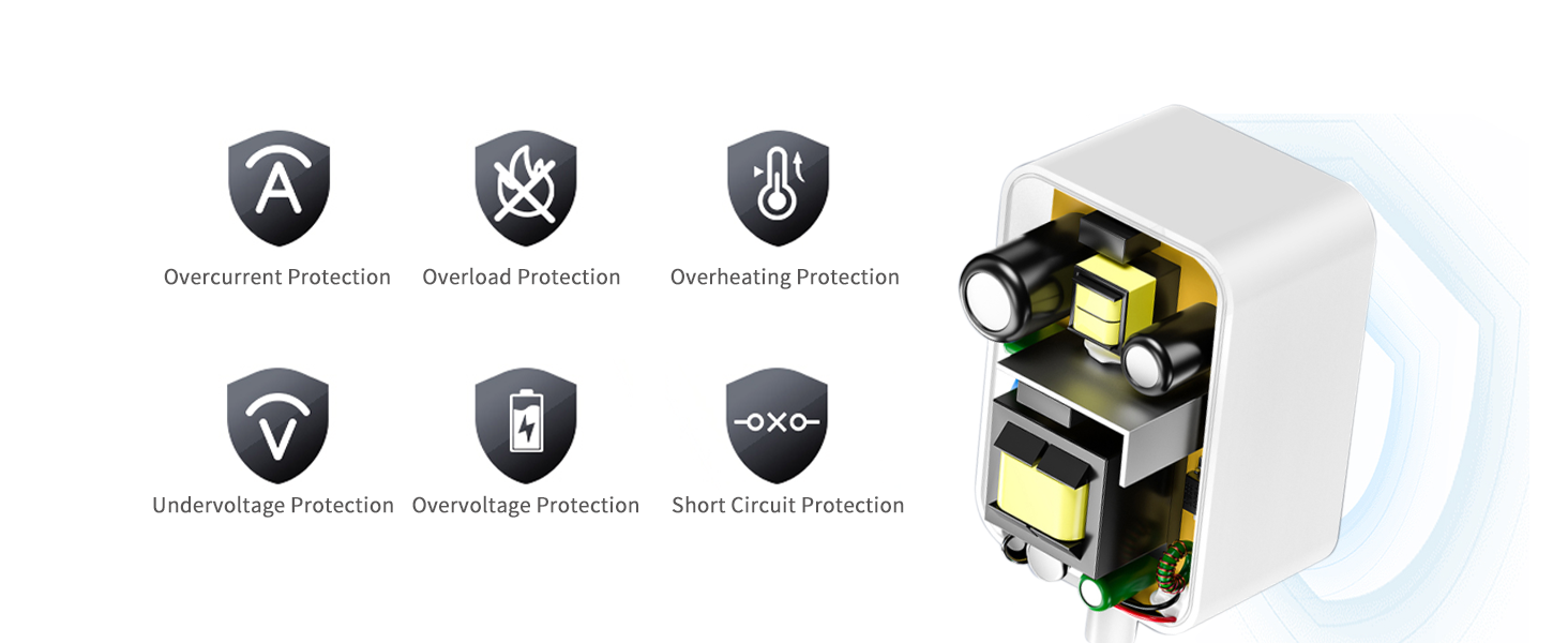 Power Cable and Adapter for myQ Smart Garage Door Video Keypad