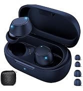 iMangoo 5.2 Bluetooth Headphones for Apple Android Wireless Earbuds | Small Ear Buds True Earphon...