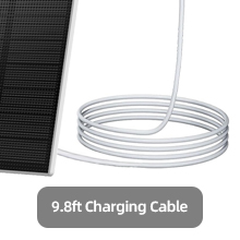 5W USB C Solar Panel for Security Camera DC 5V IP66 Waterproof Type-C Outdoor Panels