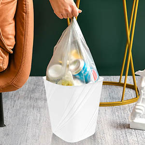 DAJITRE Small Plastic Trash Can Wastebasket Recycling Bin Garbage Can 2