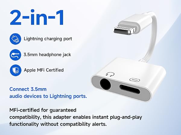 apple lightning to 3.5 mm headphone jack adapter