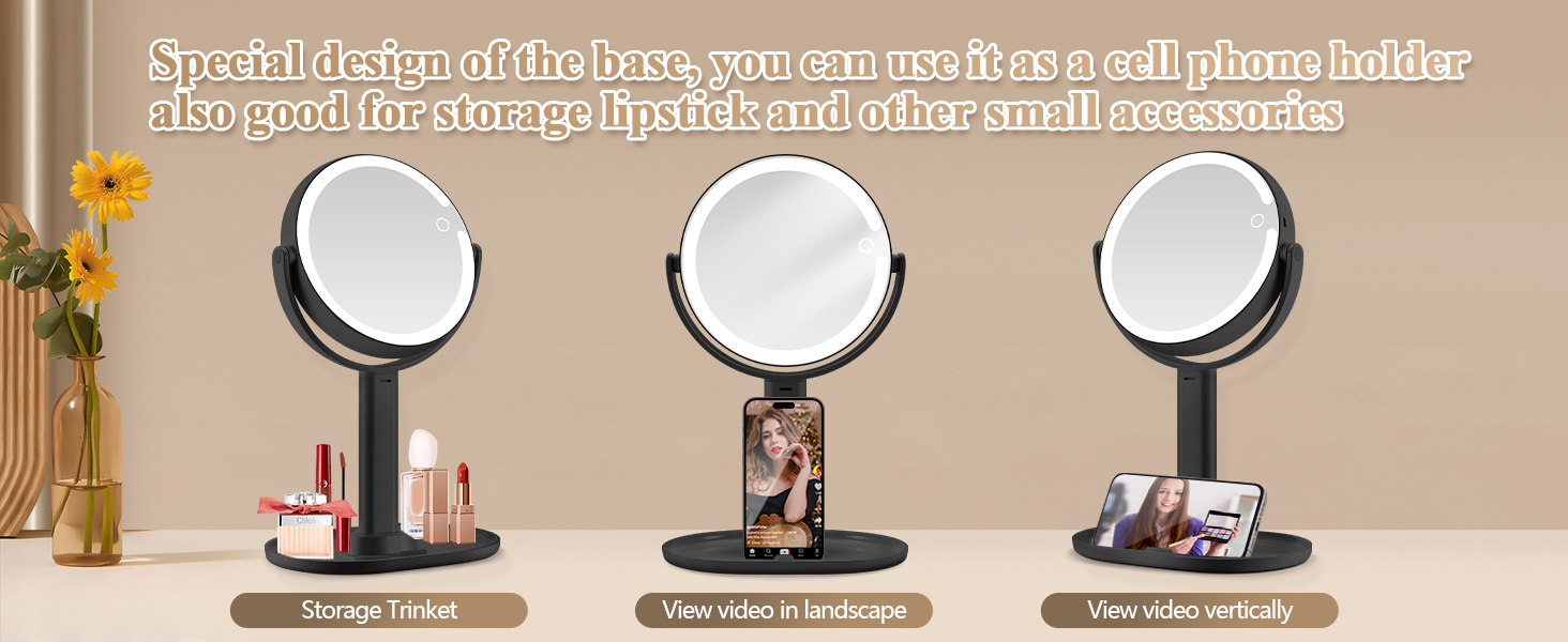 light up travel mirror
