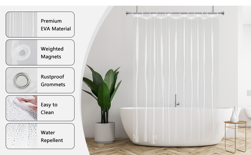 Clear Shower Curtain
