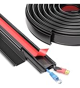 39 Inch Cord Hider Wall,ESUFEIR Cord Cover Wall Cable Management,Paintable Wire Hiders for TV on ...