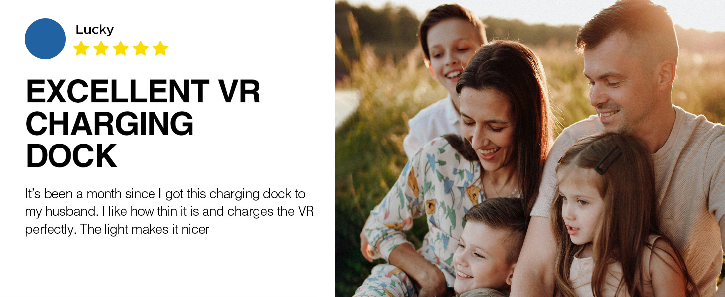 Charging Dock Compatible with Meta Oculus Quest 3/3S