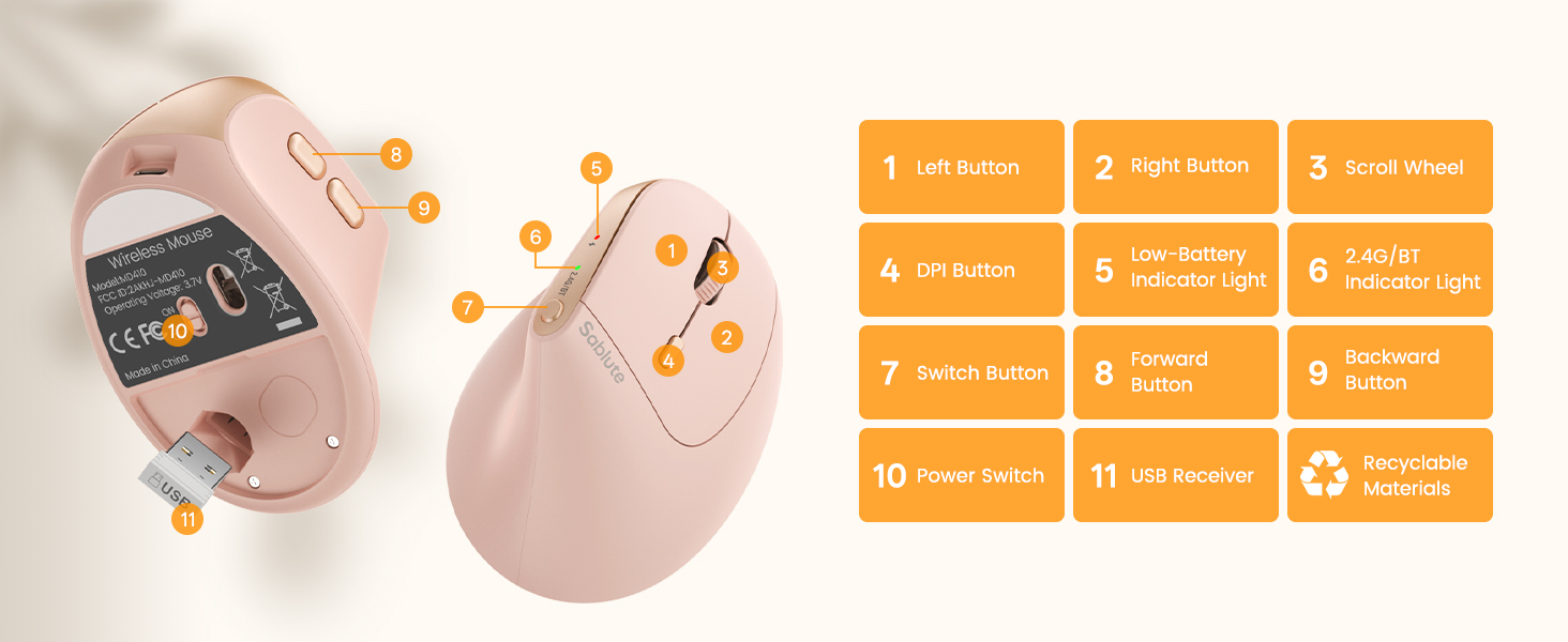 ergonomic mouse bluetooth