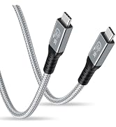 Duttek 240W Thunderbolt 4 Cable 5FT, 40Gbps USB C to USB C Cable Charging Support 8K@60Hz Video, ...