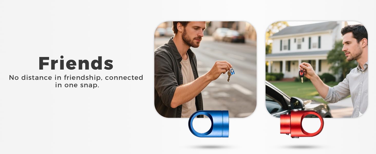 quick disconnect keychain for friends