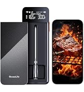 GoveeLife Wireless Meat Thermometer Digital, Unlimited Range WiFi Food Thermometer with 2 Sensors...