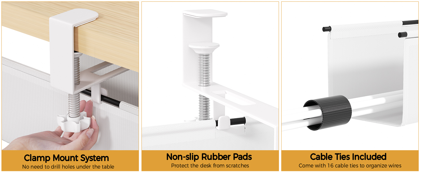 desktop cable management under desk basket cable rack cable manager cord basket cablemanagement rack