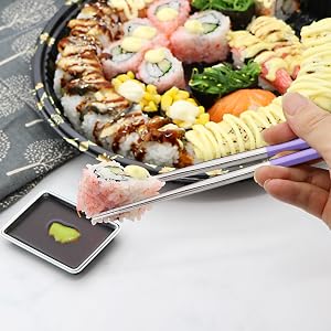 Purple Stainless Steel Chopsticks