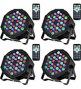 Litake 36 LED Stage Lights RGB DJ LED Par Light Remote & DMX Controlled Sound Activated Auto Play...