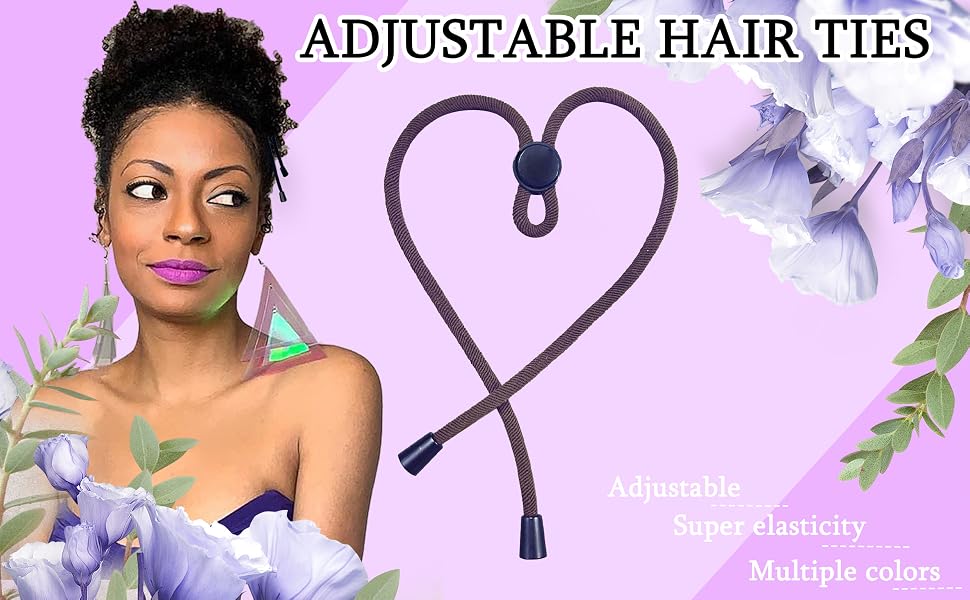 adjustable hair ties