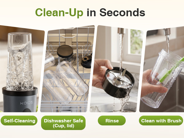 easy to clean dishwasher safe blender cup and lid, Detachable Blades for Easy Cleaning