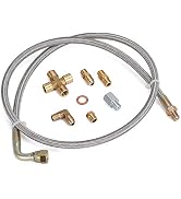 PTNHZ UNIVERSAL Turbo Oil Feed Line Oil Return Line Oil Drain Line Kit 1/8 NPT 4AN T3 T4 T3/T4 T0...