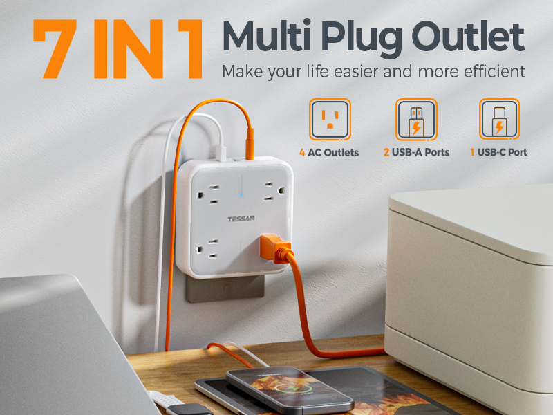 Multi Plug Outlet Extender
