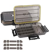 RUNCL Fishing Tackle Box, Waterproof Airtight Stowaway, 3600/3700 Tray Tackle Box with Adjustable...