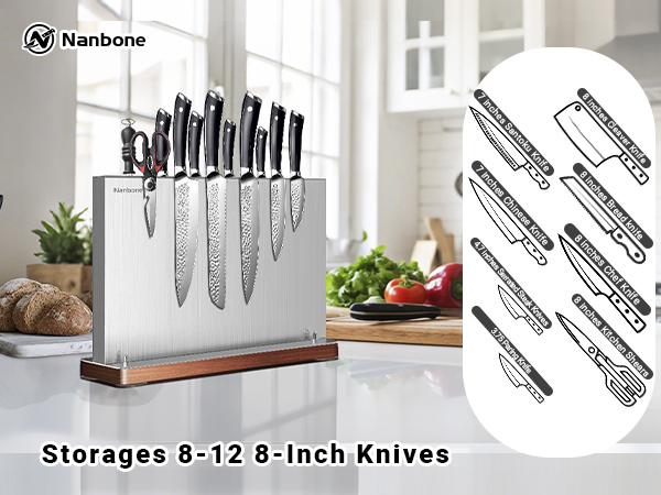 small cooking home magnets stainless double knofe para racks table under fridge rotating sharp