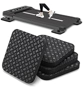 TOBWOLF 4PCS Anti-Slip Treadmill Mats, 10MM Thick High Density Walking Pad Mat, 4" X 4" Anti Vibr...