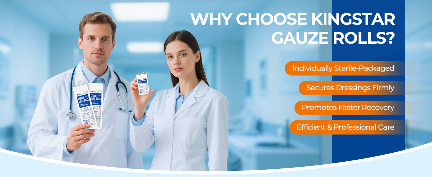 medical gauze rolls