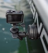 Quad Lock to Action Camera Adapter Kit with Suction Base and Dual Pivot Arm (Small) Compatible wi...