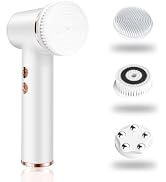 4 in 1 Facial Cleansing Brush, Electrical Face Wash Brush with 5 Speed Adjustable, IPX6 Waterproo...