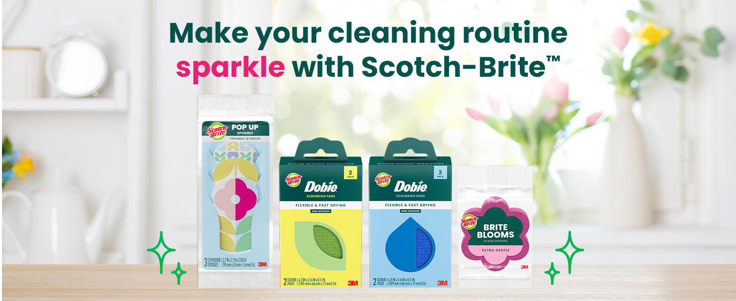 make your cleaning routine sparkle with scotch-brite