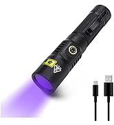 LUXNOVAQ 20W Rechargeable UV Flashlight 365nm uv Light for Pet Urine Detection Resin Curing Ringw...