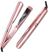 LANDOT Hair Straightener and Curler 2 in 1 – Twist Ceramic Flat Curling Iron for Straighten & Cur...