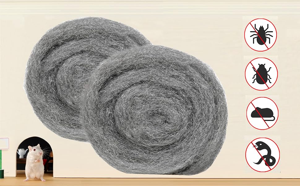 Steel Wool Fill Fabric Roll for Mice Control