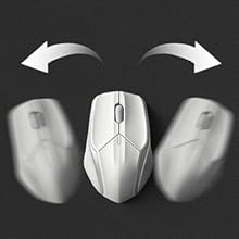 a white mouse with two arrows pointing to the left.