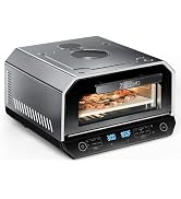 Indoor Pizza Oven, 12 Inch Pizza in 90 Seconds, Heats up to 850°F Pizza Maker, 10-in-1 Countertop...