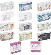 AHANDMAKER Soap Wrapper, 60 Pcs 12 Styles Handmade Soaps Cardboard Display Cards, Soap Paper Tag ...