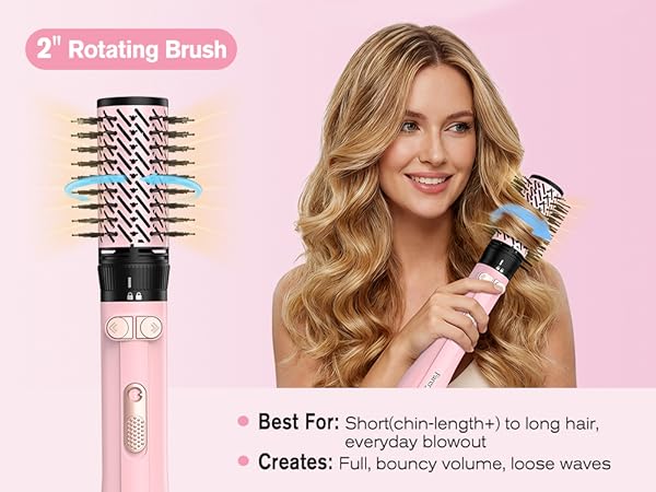 rotating hair dryer brush