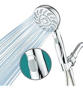 AquaDance High Pressure 7-mode Handheld Shower Head - Removable Wand, Handle Pause Switch, Anti-c...