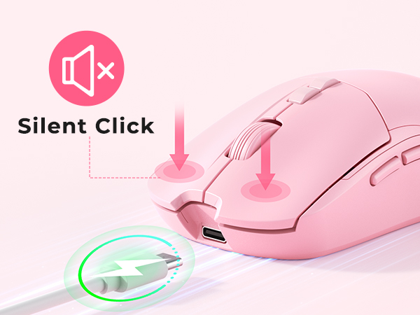pink wireless mouse