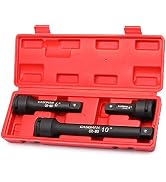 CASOMAN 3/4” Drive Impact Extension Bar, Cr-Mo Steel,3-Piece Set 4”, 6”, 10” ext. bar