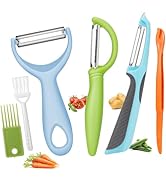 Senbowe Upgrade Potato Peeler for Kitchen, 6PCS Stainless Steel Vegetable Peeler, I and Y Veggie ...