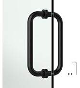 PalpitateC 8" Glass Shower Door Handle Replacement for 1/4" to 1/2" Thickness Glass Frameless Sho...