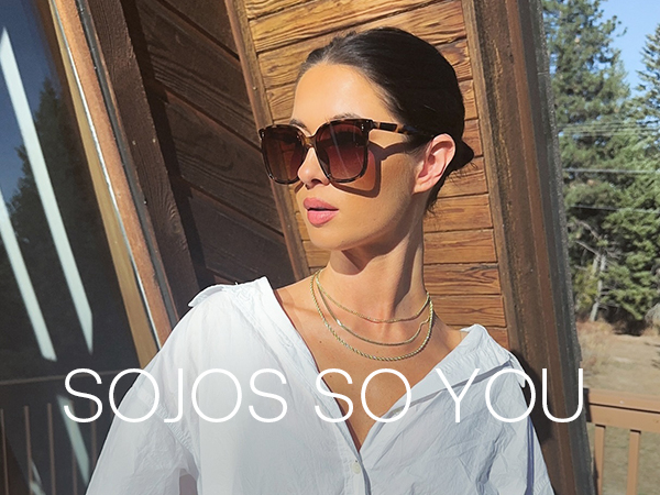 SOJOS Sunglasses for Women Men Vintage Style Shades SJ2157