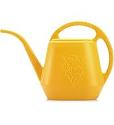 Fasmov 1-Gallon Plastic Watering Can with Comfortable Handle, Garden Watering Cans Long Spout for...