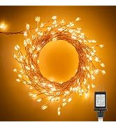 Minetom Fairy Lights Plug in, 10Feet 200 Led Cluster Lights Waterproof Starry String Lights for C...