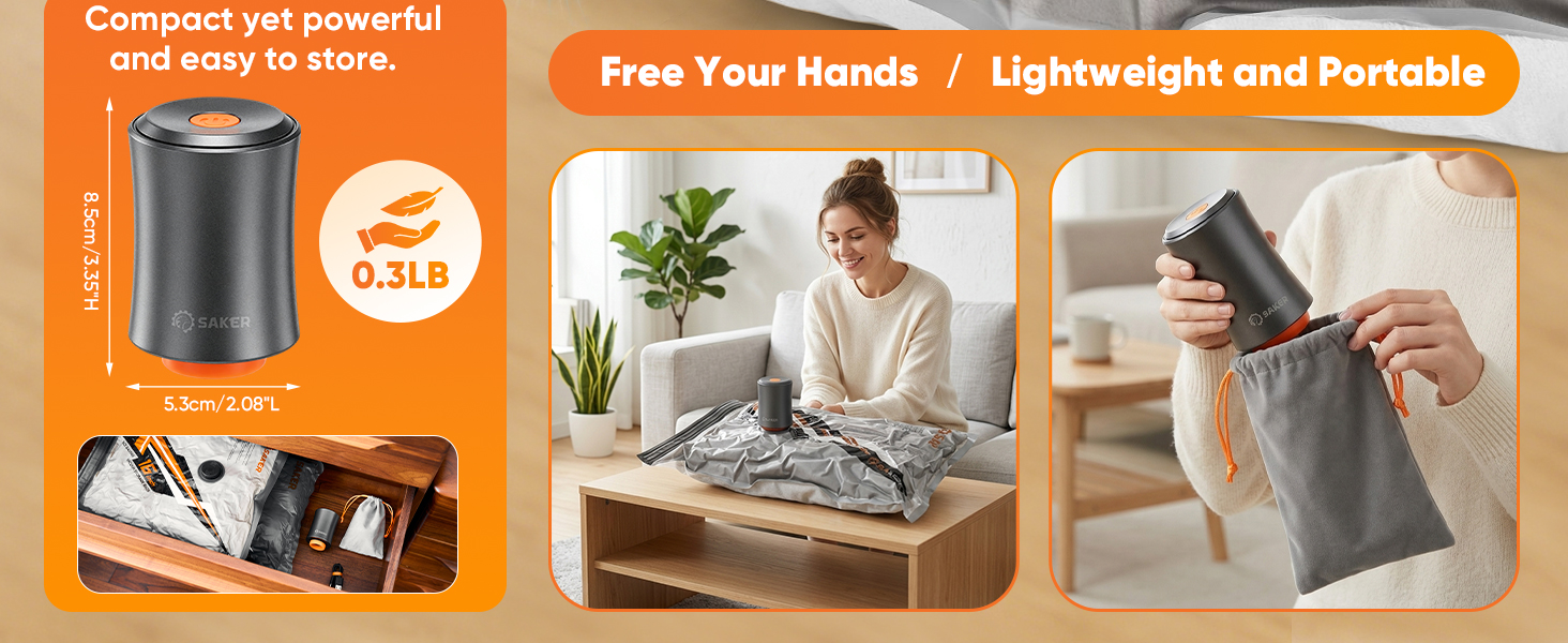 Saker Vacuum Seal Bags for Clothing