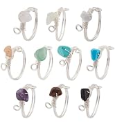 HOBBIESAY Crystal Adjustable Wire Wrapped Ring