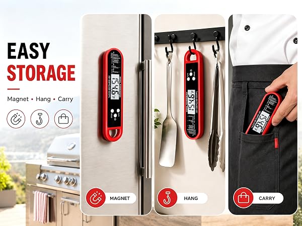 digital meat thermometer instant read cooking thermometer for meat oil thermometer for frying