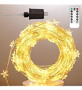 ZELUXDOT Star String Lights Plug in,40FT 120 LEDs Star Fairy Lights,Waterproof Starry Light with ...